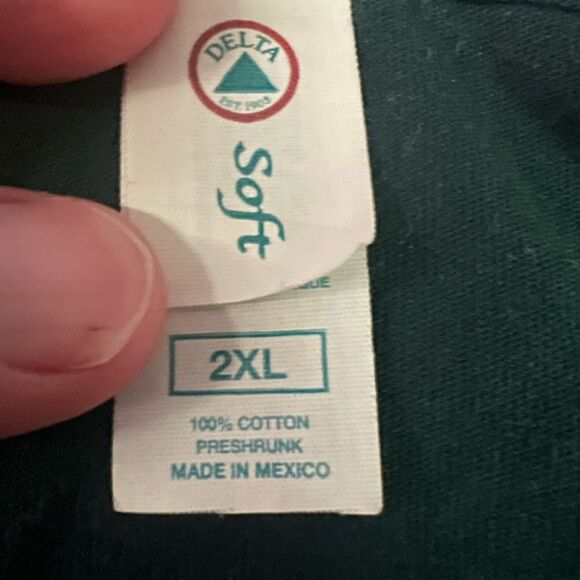 School Nurse Women's Size 2X Tie Dye Smiley Face Graphic Short Sleeve Tee Blue - Picture 3 of 3